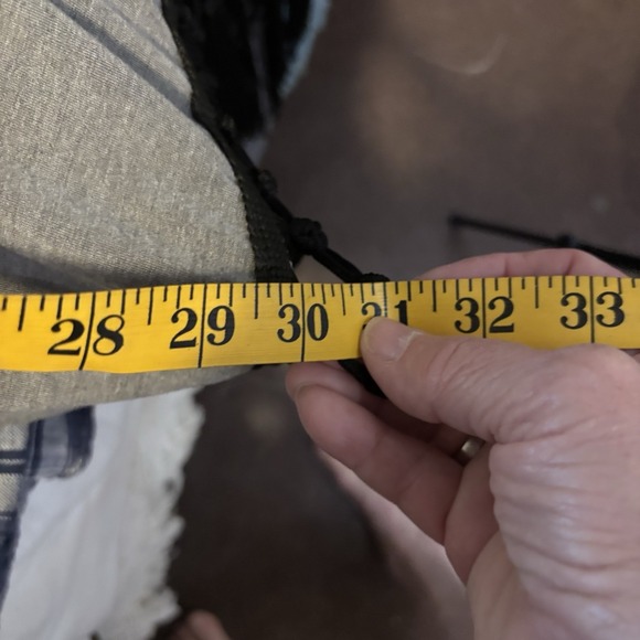 Anthropologie POL Women's Open Back Gray Tunic With Long Fringe, Oversized Small - Picture 7 of 8